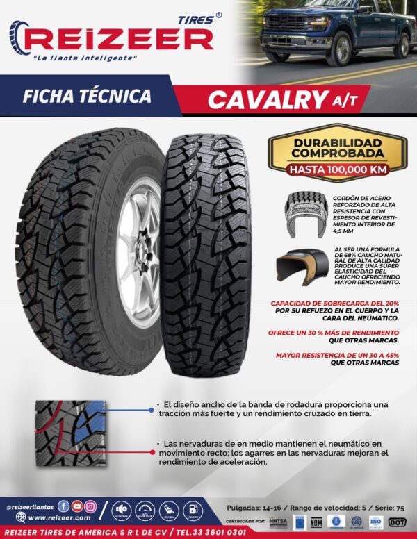 REIZEER CAVALRY <br>27X8.50R14LT-6PR 95Q<br> - Imagen 3